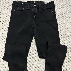 Rag & Bone Black Ankle Skinny Jeans